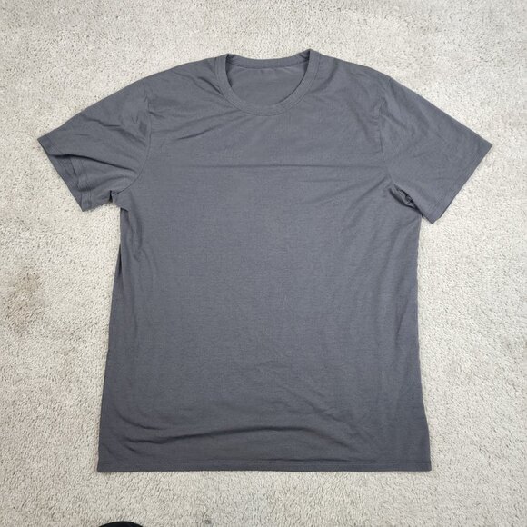 Lululemon Athletic T-Shirt size XL No size Tag Sleeve Athletic Training Tee grey - Picture 2 of 8
